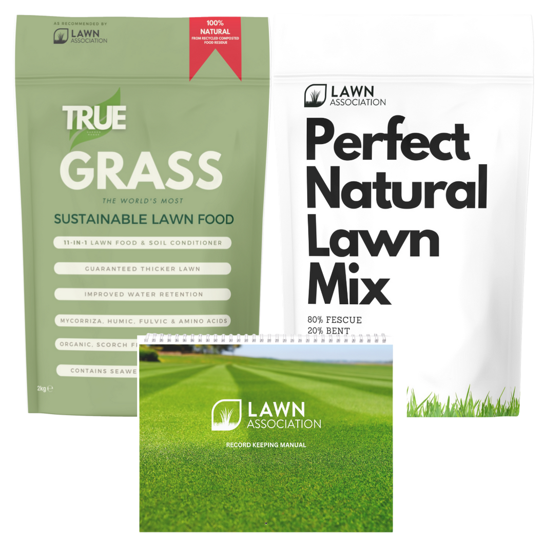 TRUE Grass, Perfect Natural Lawn Mix 80:20 & Record Keeping Manual