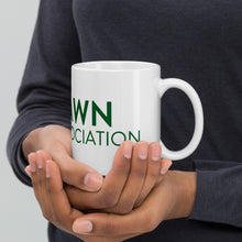 Load image into Gallery viewer, Lawn Association White glossy mug
